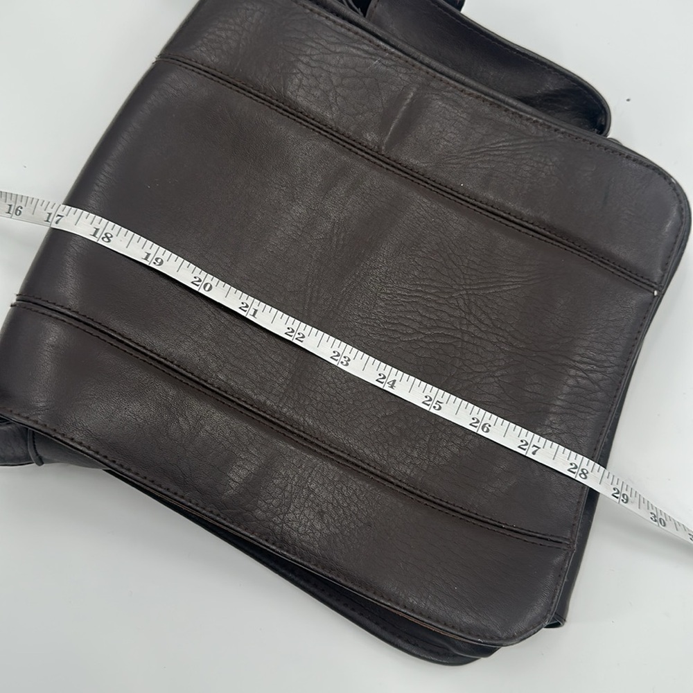 Coach Lexington Flap Leather Saddle Bag Dark‎ Brown - Picture 9 of 9